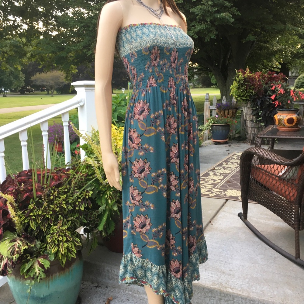 Sale SMOCK TOP with WIDE LEG JUMPSUIT - Picture 3 of 8